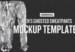 Men's Ghosted Sweatpant Mockup Templates